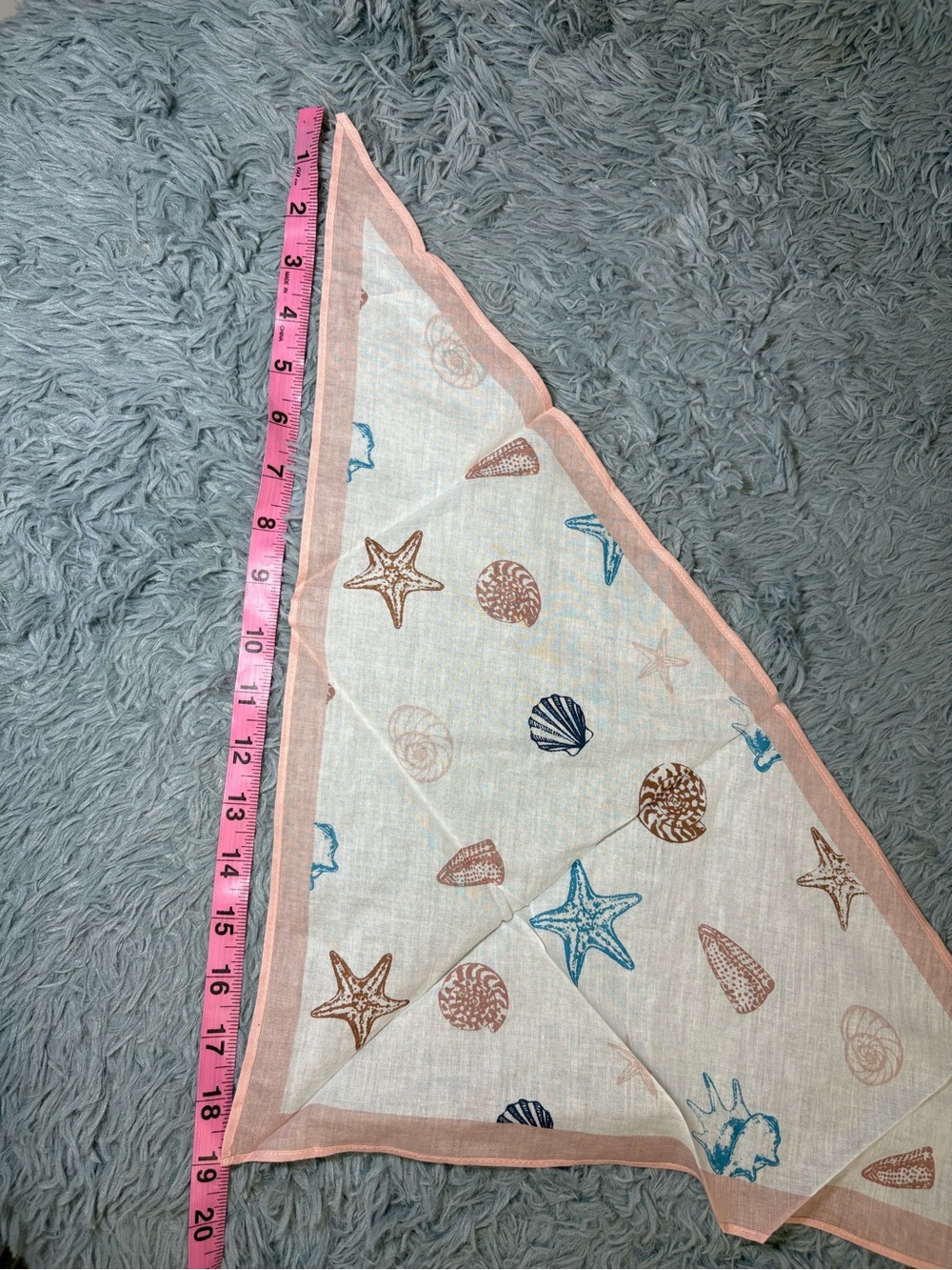 LOFT Pink Shell-Print SScarf - Picture 4 of 4